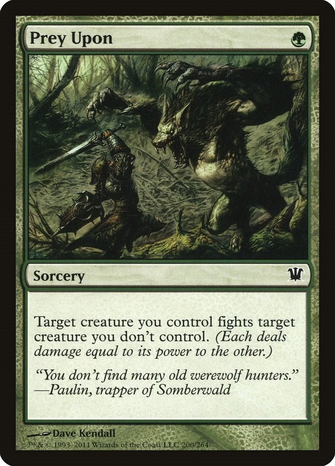 Image for Prey Upon (200) - Magic: The Gathering