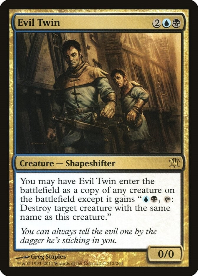 Image for Evil Twin (212) - Magic: The Gathering