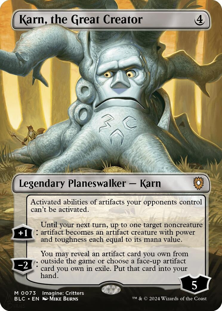 Image for Karn, the Great Creator (Borderless) (73) - Magic: The Gathering
