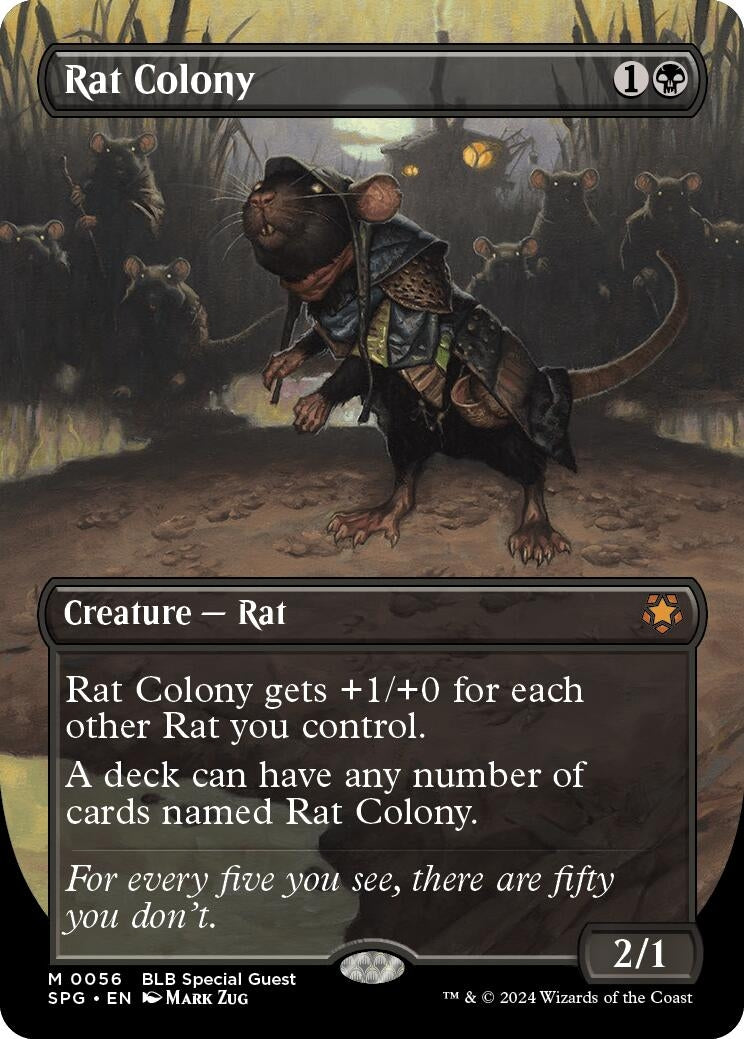 Image for Rat Colony (Borderless) (56) - Magic: The Gathering