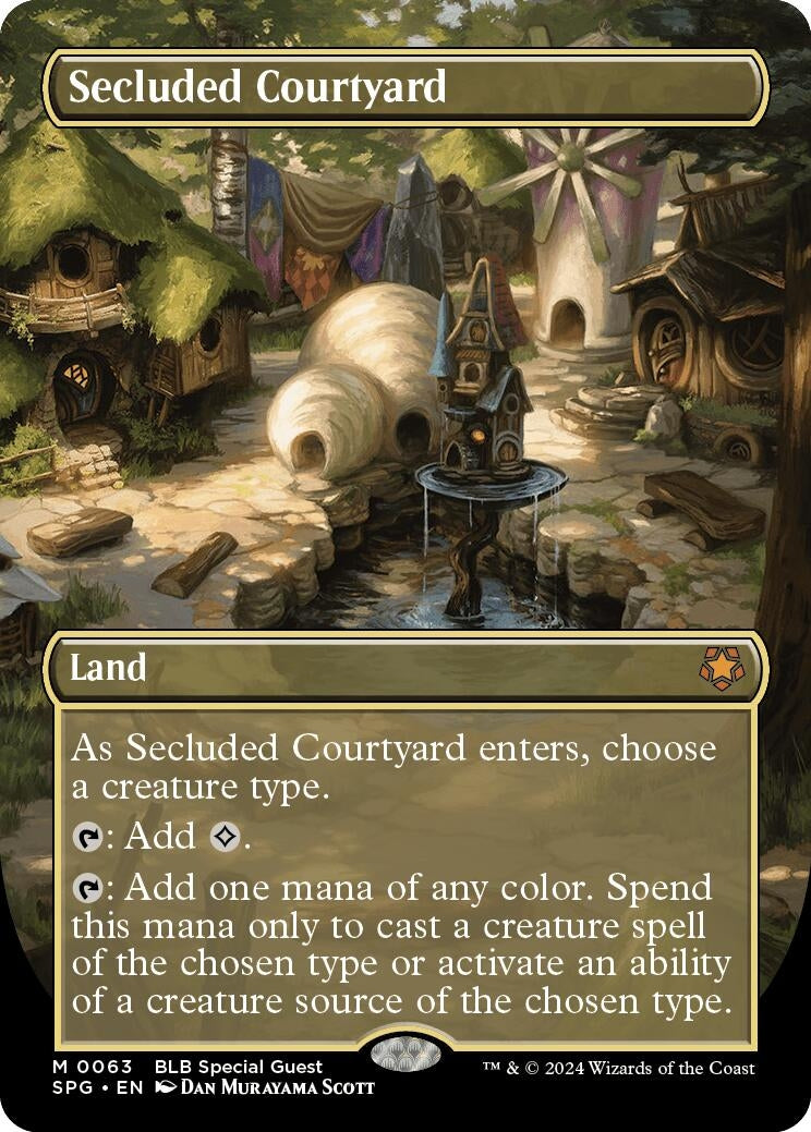 Image for Secluded Courtyard (Borderless) (63) - Magic: The Gathering