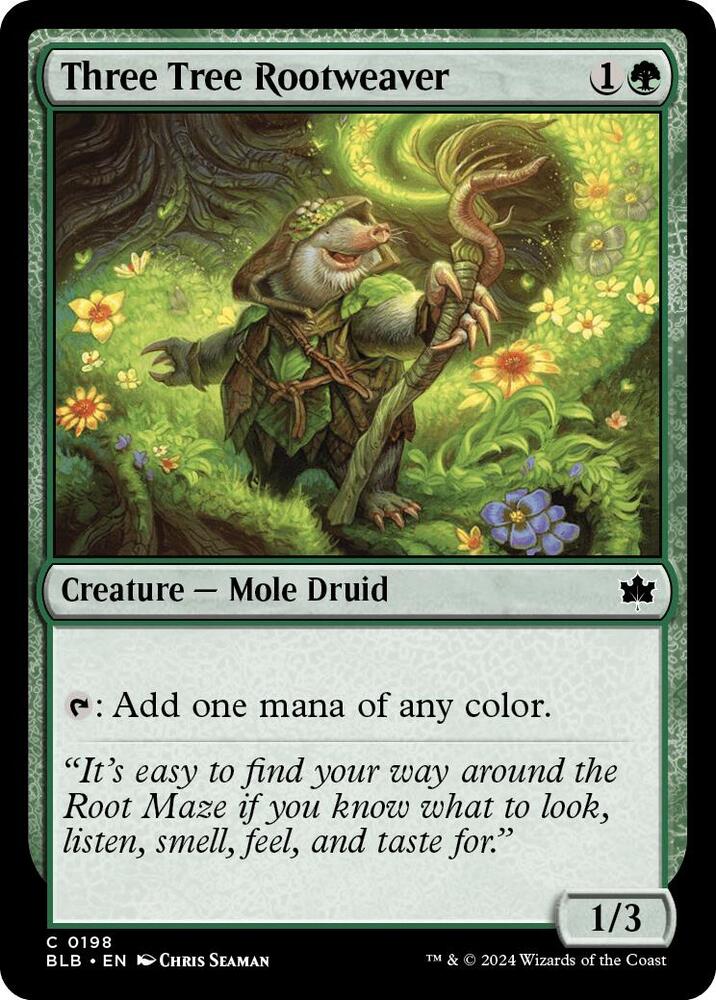 Image for Three Tree Rootweaver (198) - Magic: The Gathering