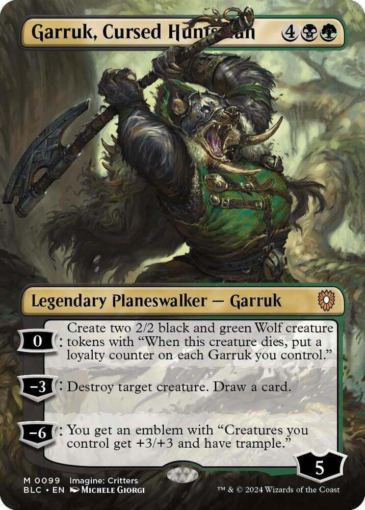 Image for Garruk, Cursed Huntsman (Borderless) (99) - Magic: The Gathering