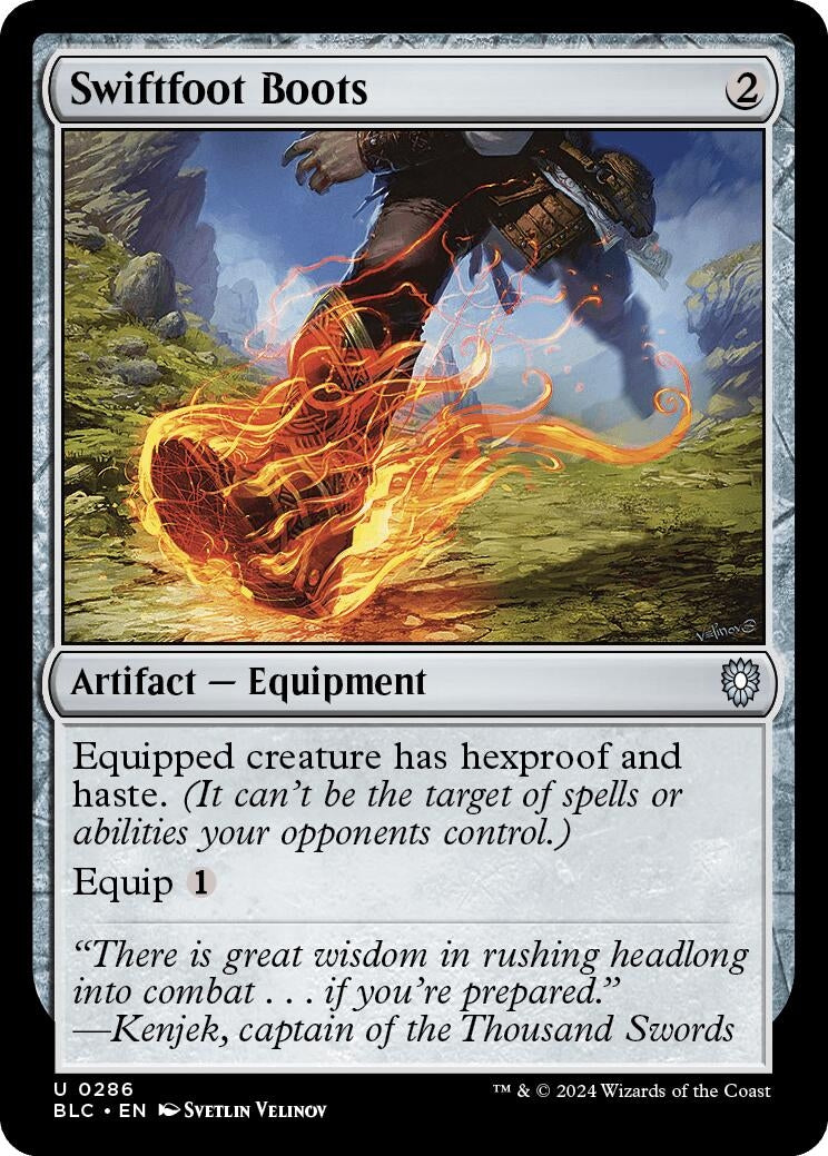 Image for Swiftfoot Boots (286) (BLC) - Magic: The Gathering