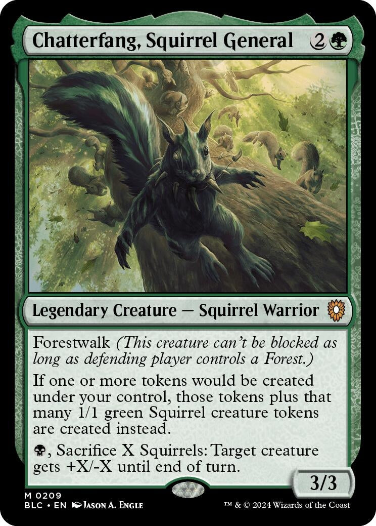Image for Chatterfang, Squirrel General (209) - Magic: The Gathering