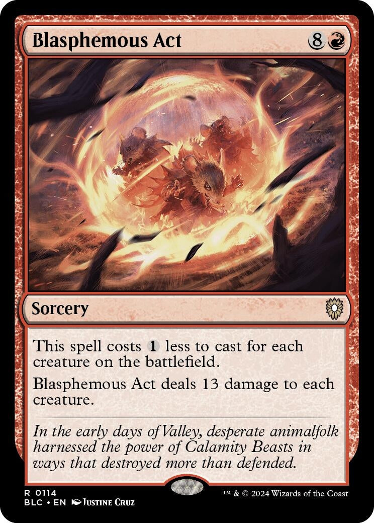 Image for Blasphemous Act (114) - Magic: The Gathering