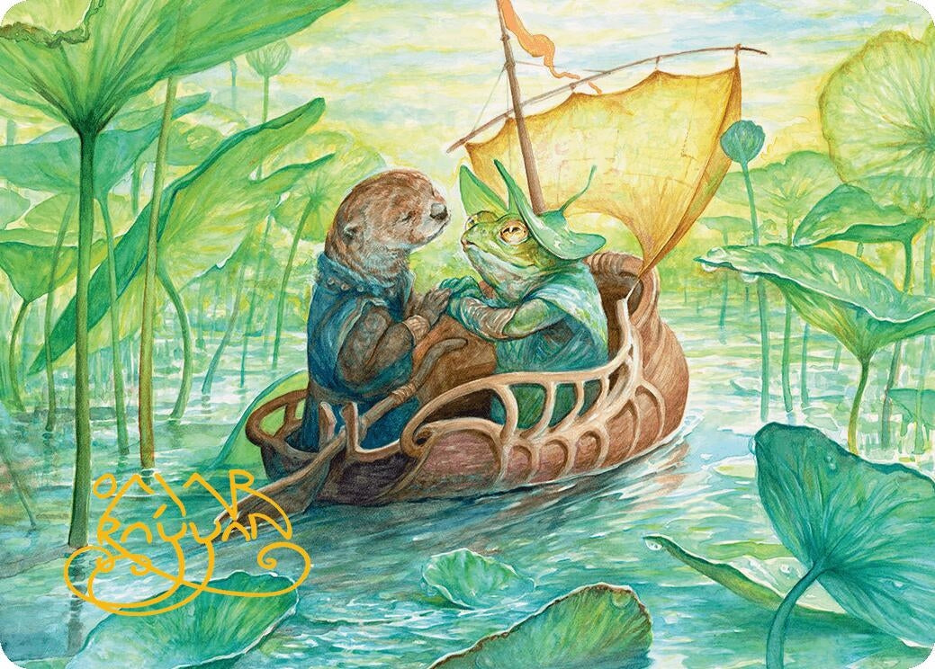 Image for Run Away Together Art Card (Gold-Stamped Signature) (11) (ASBLB) - Magic: The Gathering