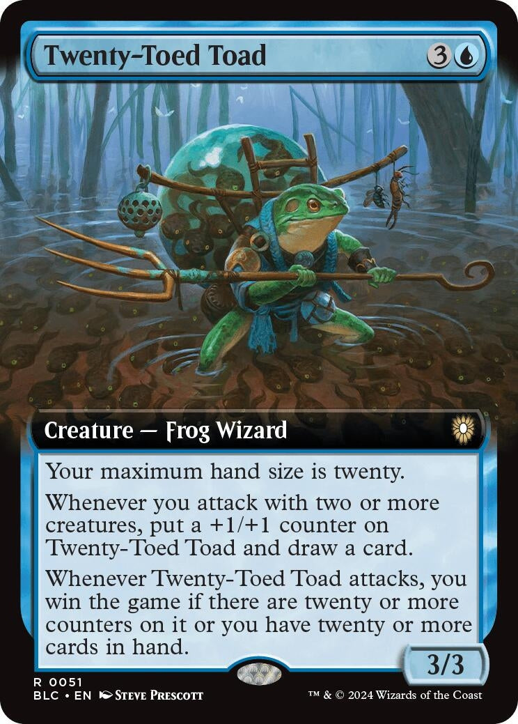 Image for Twenty-Toed Toad (Extended Art) (51) - Magic: The Gathering