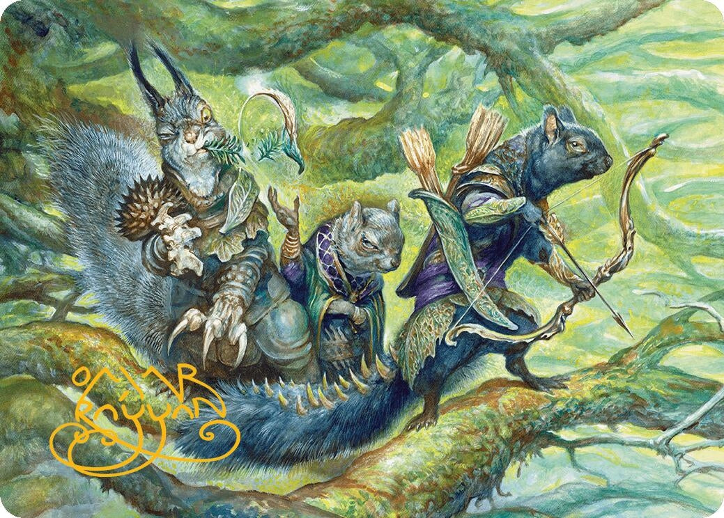Image for The Odd Acorn Gang Art Card (Gold-Stamped Signature) (32) (ASBLB) - Magic: The Gathering