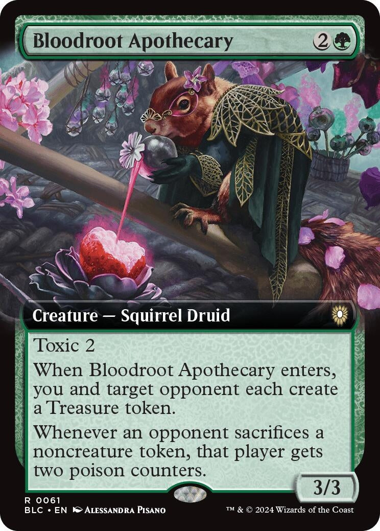 Image for Bloodroot Apothecary (Extended Art) (61) - Magic: The Gathering