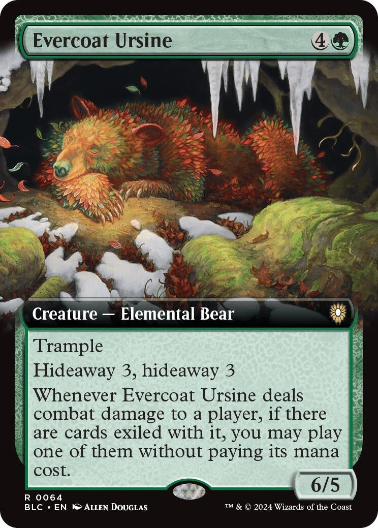 Image for Evercoat Ursine (Extended Art) (64) - Magic: The Gathering