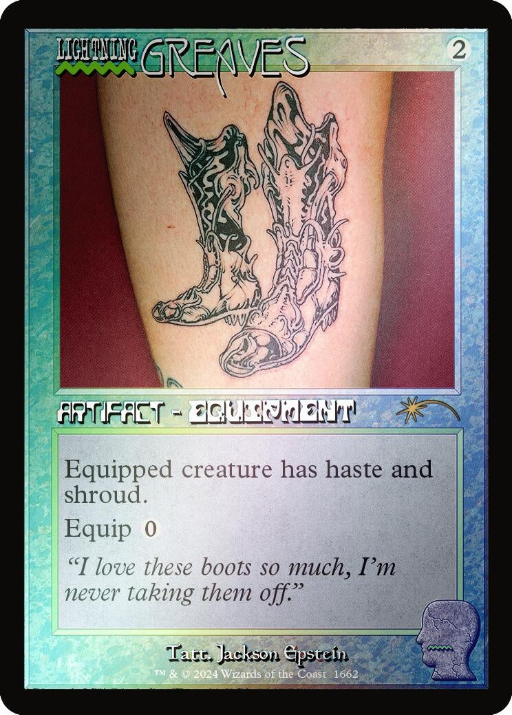 Image for Lightning Greaves (1662) (Rainbow Foil) (1662) - Magic: The Gathering