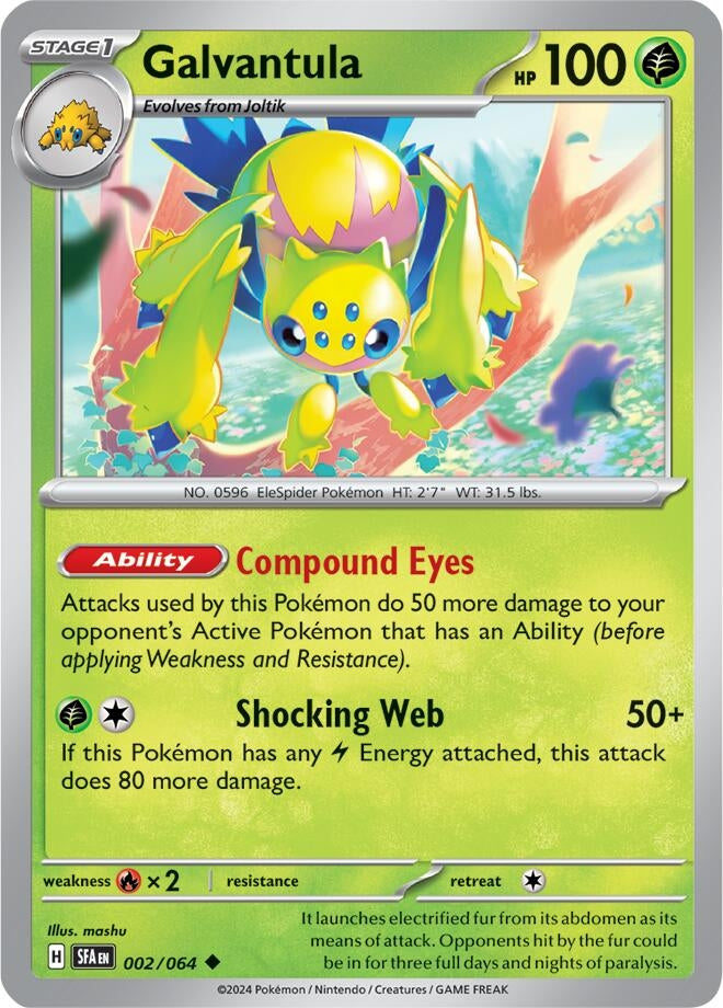 Image for Galvantula (002/064) (SFA) - Pokemon