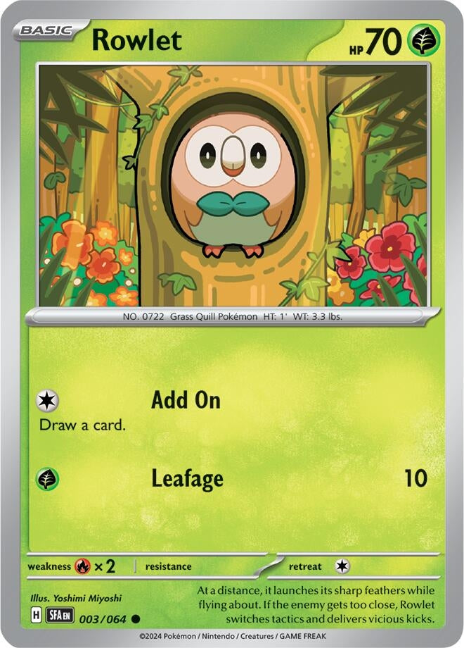 Image for Rowlet (003/064) (SFA) - Pokemon