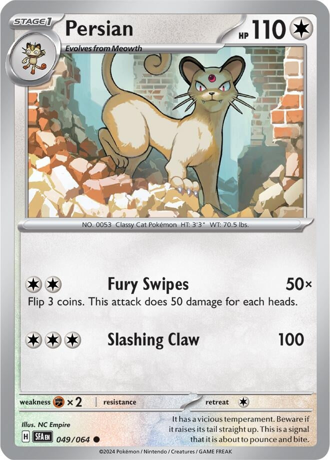 Image for Persian (049/064) (SFA) - Pokemon