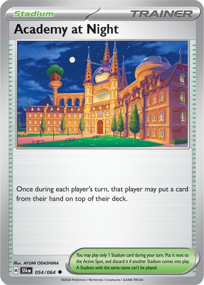 Image for Academy at Night (054/064) (SFA) - Pokemon
