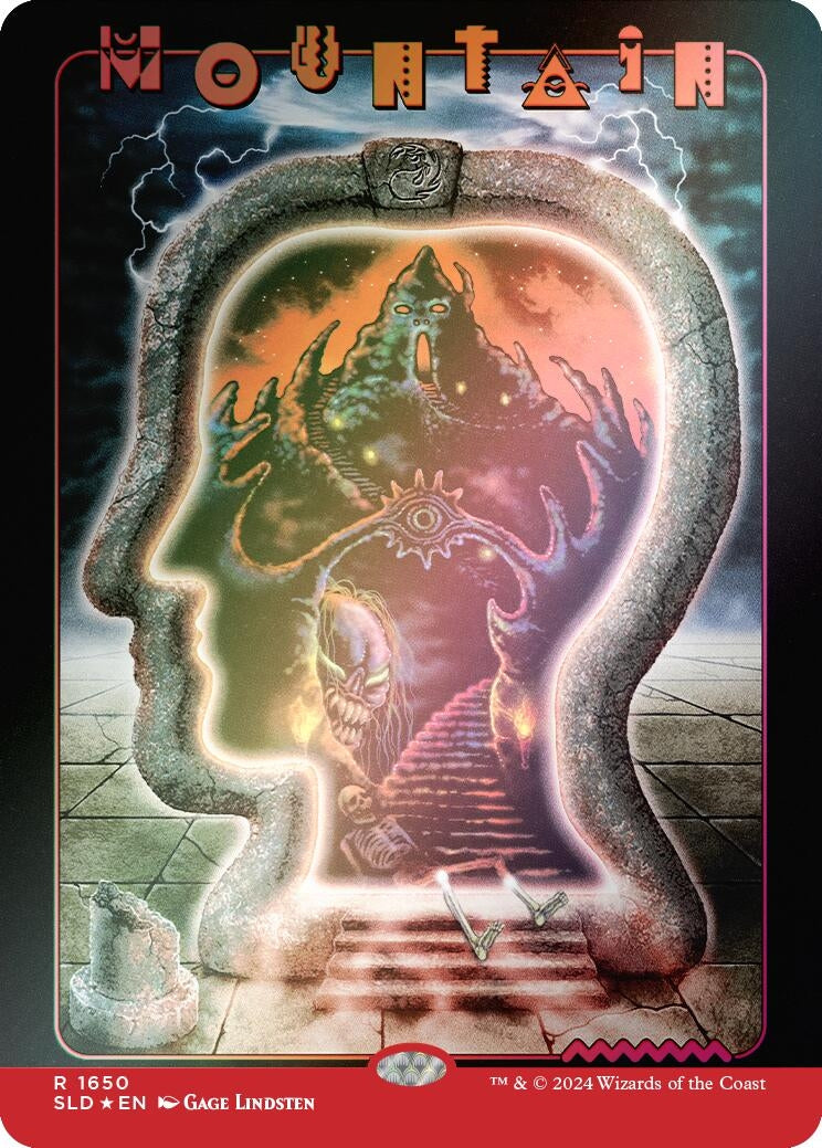 Image for Mountain (1650) (Rainbow Foil) (1650) - Magic: The Gathering