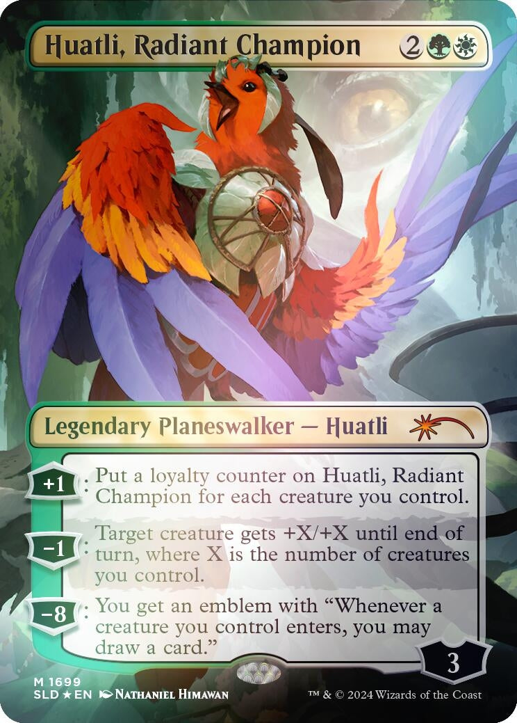 Image for Huatli, Radiant Champion (Rainbow Foil) (1699) - Magic: The Gathering