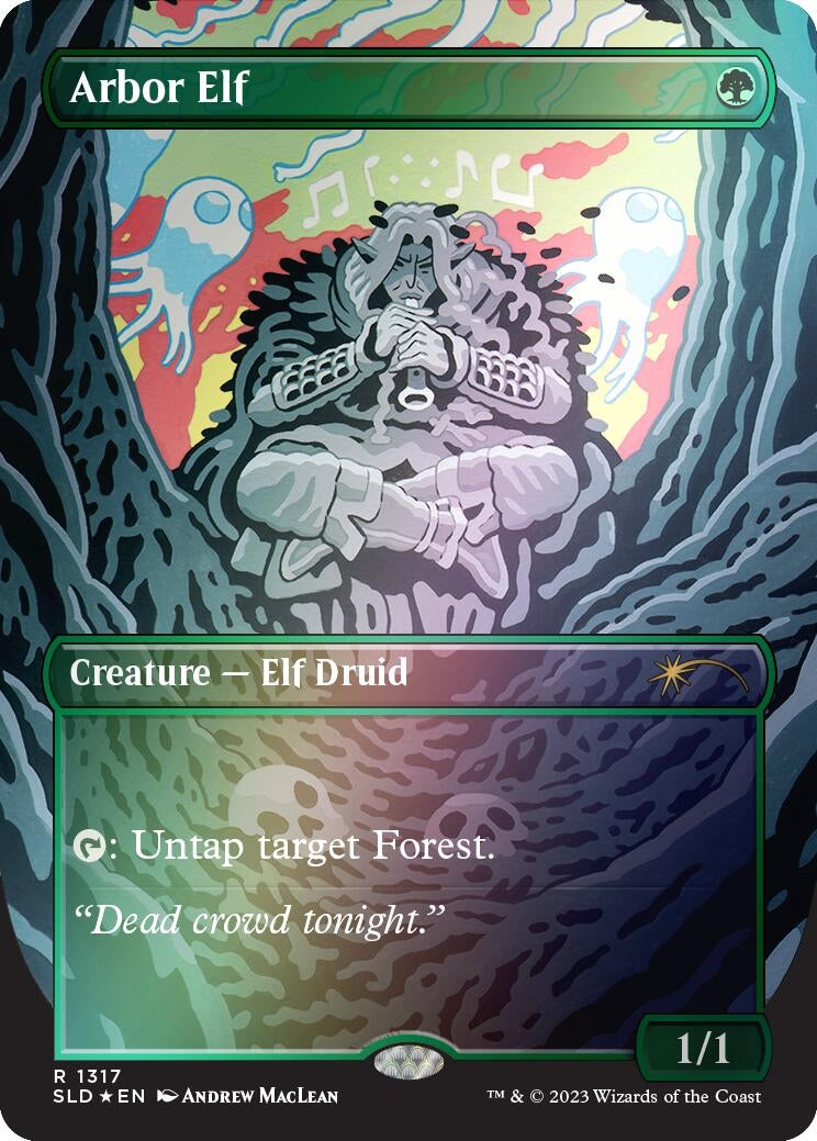 Image for Arbor Elf (Rainbow Foil) (1317) (SLD) - Magic: The Gathering