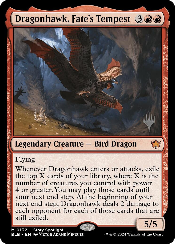 Image for Dragonhawk, Fate's Tempest (132) - Magic: The Gathering