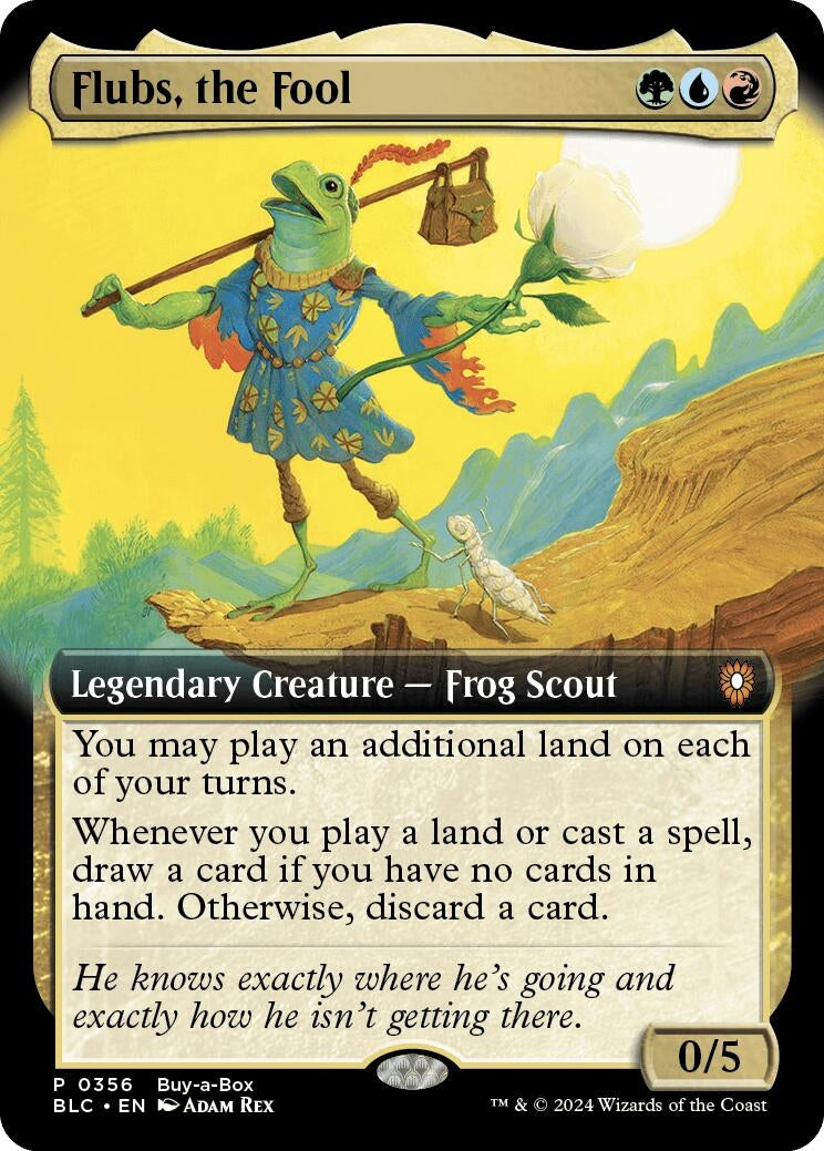 Image for Flubs, the Fool (Extended Art) (356) (BABP) - Magic: The Gathering