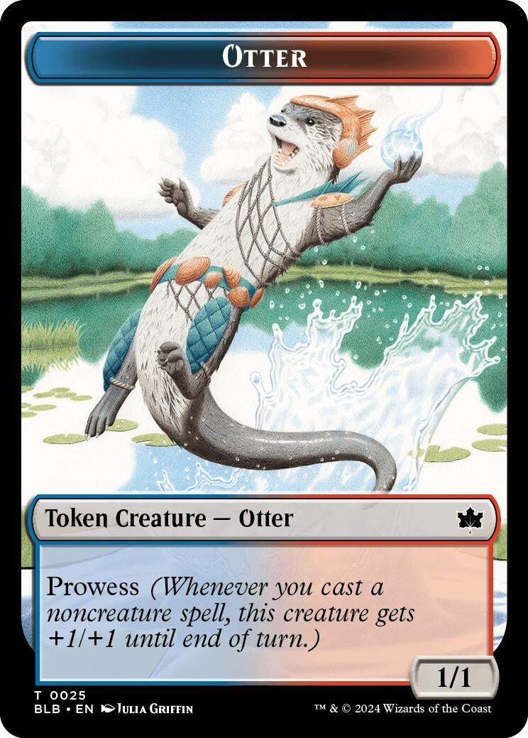 Image for Otter // Thornplate Intimidator Double-Sided Token (25 // 16) - Magic: The Gathering