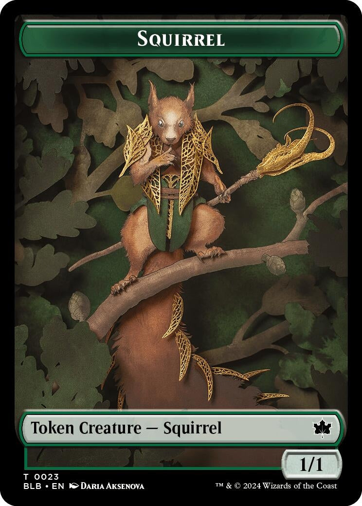 Image for Squirrel // Starscape Cleric Double-Sided Token (23 // 15) - Magic: The Gathering
