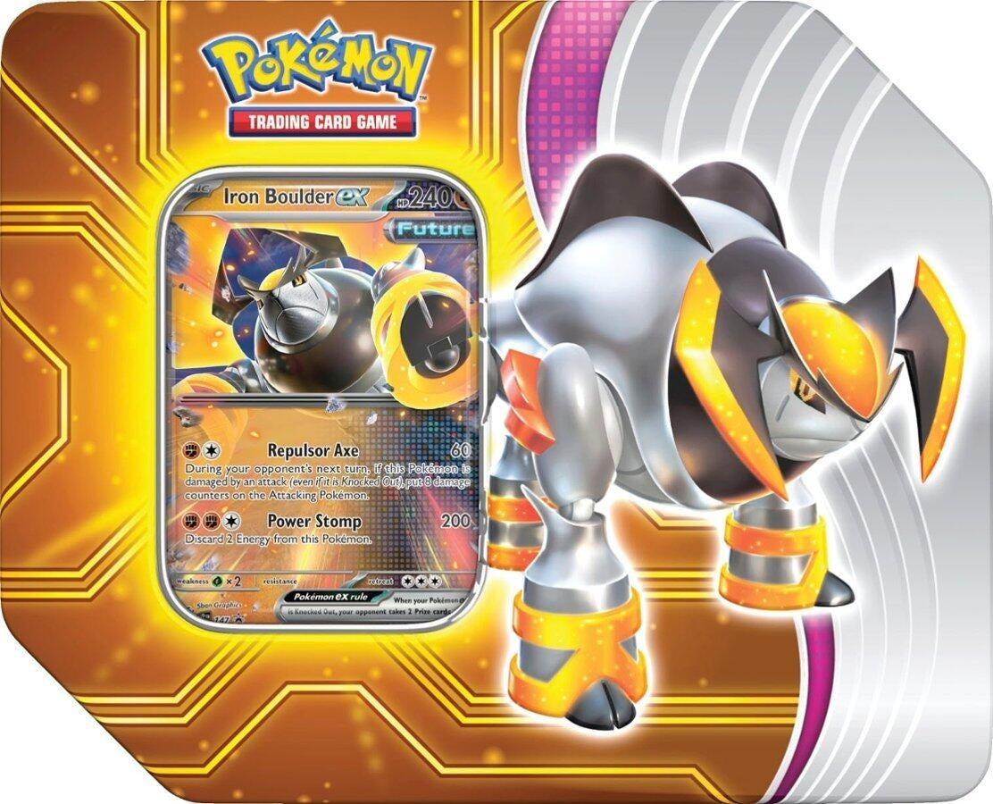 Image for Paradox Destinies Tin [Iron Boulder ex] - Pokemon