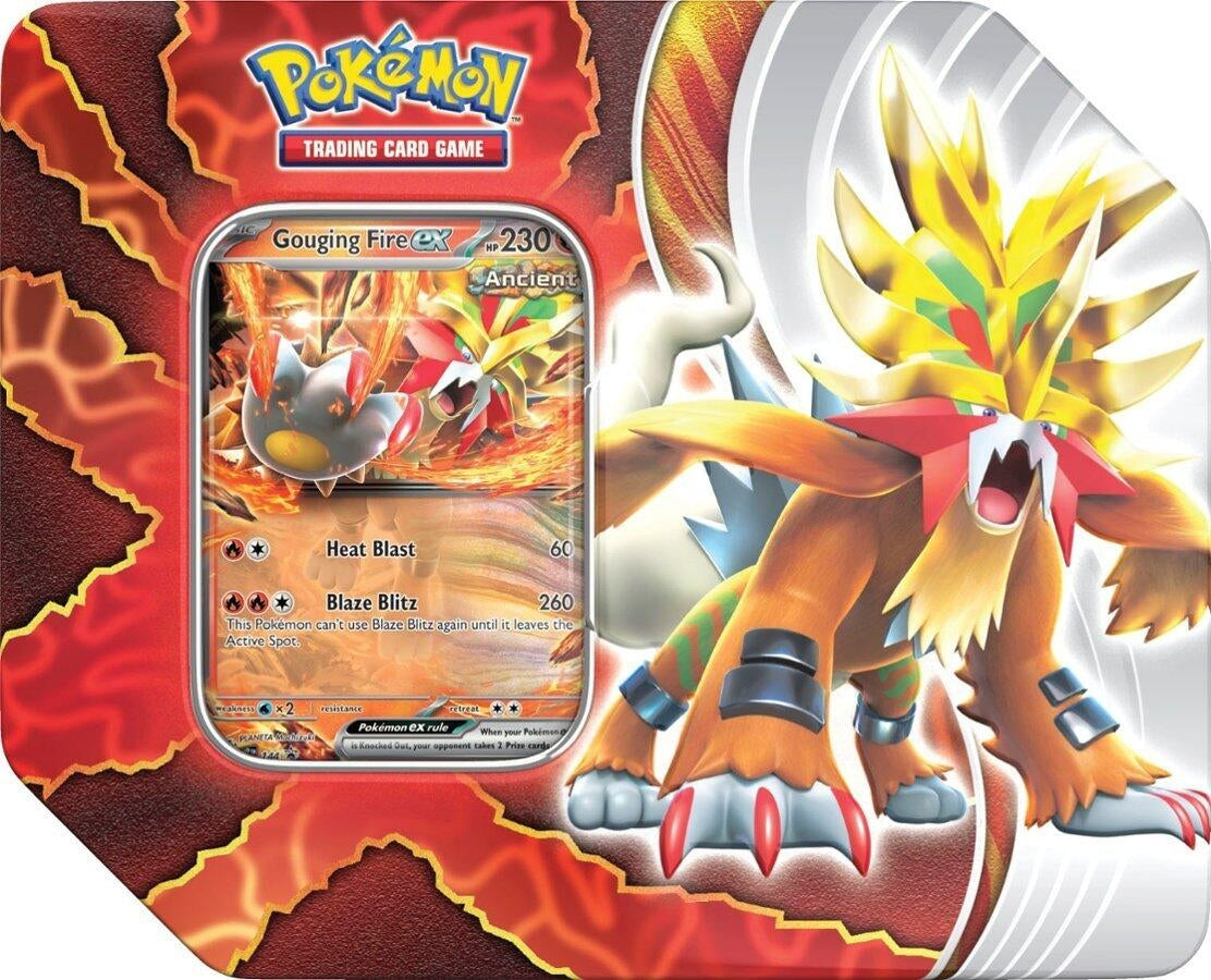 Image for Paradox Destinies Tin [Gouging Fire ex] - Pokemon