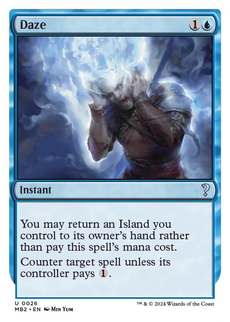 Image for Daze (White Border) (26) - Magic: The Gathering