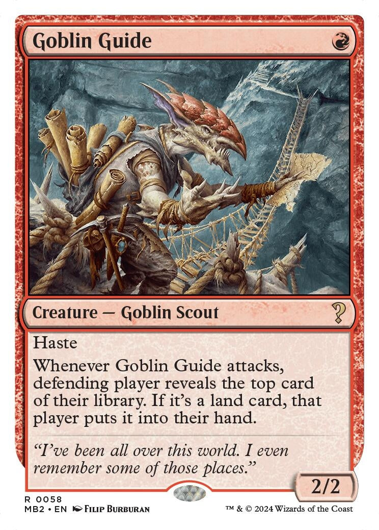 Image for Goblin Guide (White Border) (58) - Magic: The Gathering
