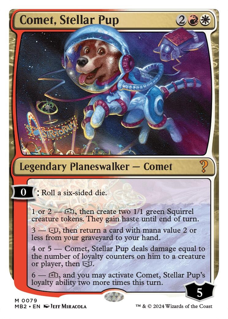Image for Comet, Stellar Pup (White Border) (79) - Magic: The Gathering