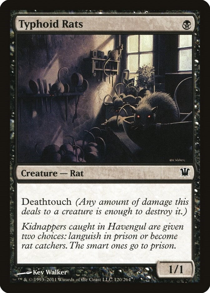 Image for Typhoid Rats (120) - Magic: The Gathering