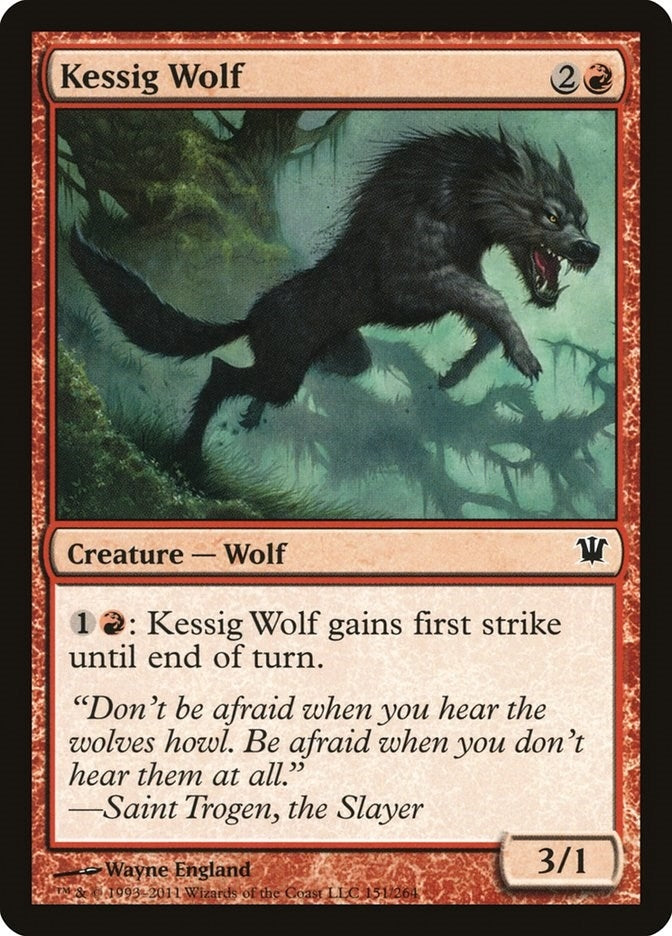 Image for Kessig Wolf (151) - Magic: The Gathering