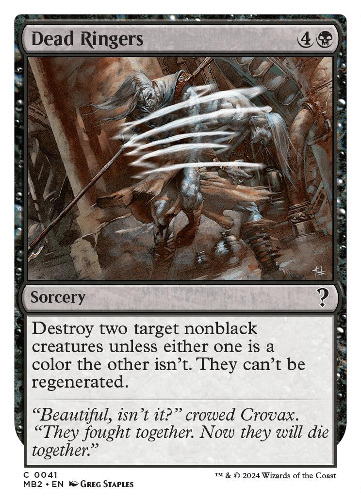 Image for Dead Ringers (White Border) (41) - Magic: The Gathering