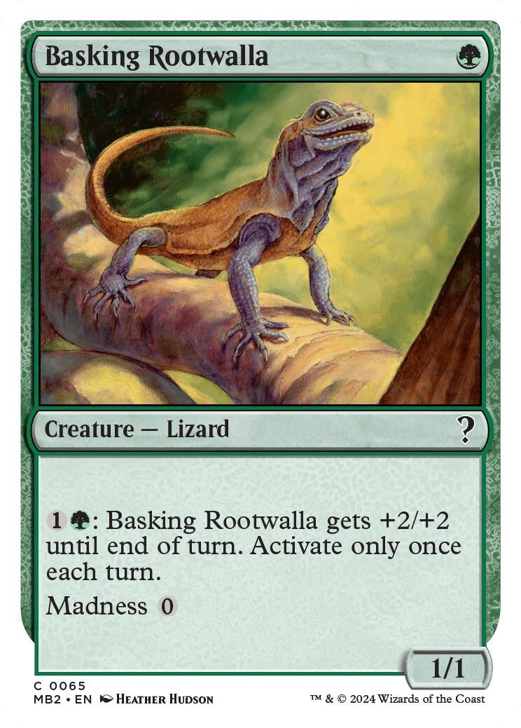 Image for Basking Rootwalla (White Border) (65) - Magic: The Gathering