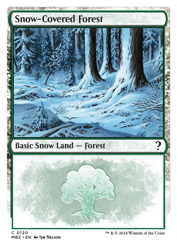 Image for Snow-Covered Forest (White Border) (120) - Magic: The Gathering