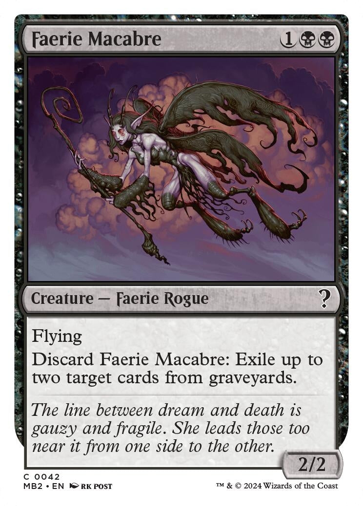 Image for Faerie Macabre (White Border) (42) - Magic: The Gathering