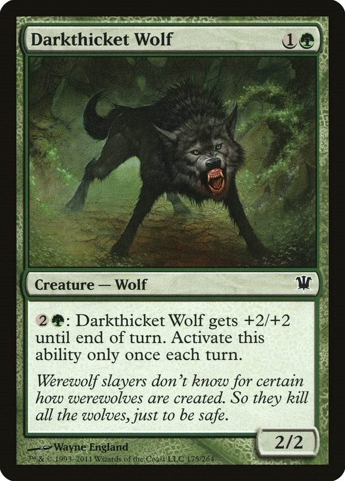 Image for Darkthicket Wolf (175) - Magic: The Gathering