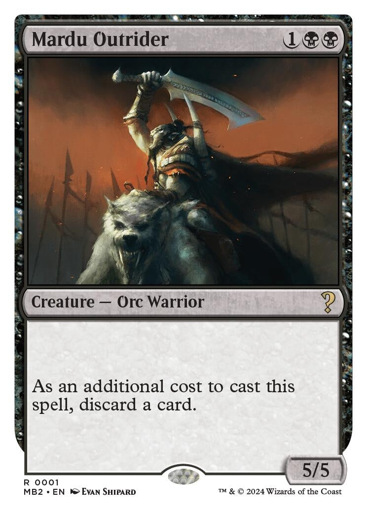 Image for Mardu Outrider (White Border) (1) - Magic: The Gathering