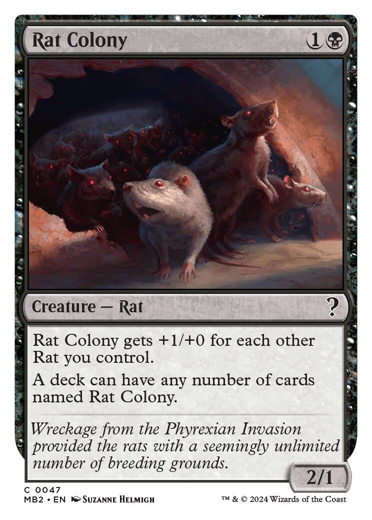 Image for Rat Colony (White Border) (47) - Magic: The Gathering