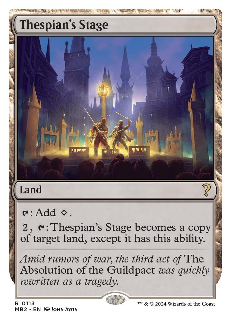 Image for Thespian's Stage (White Border) (113) - Magic: The Gathering