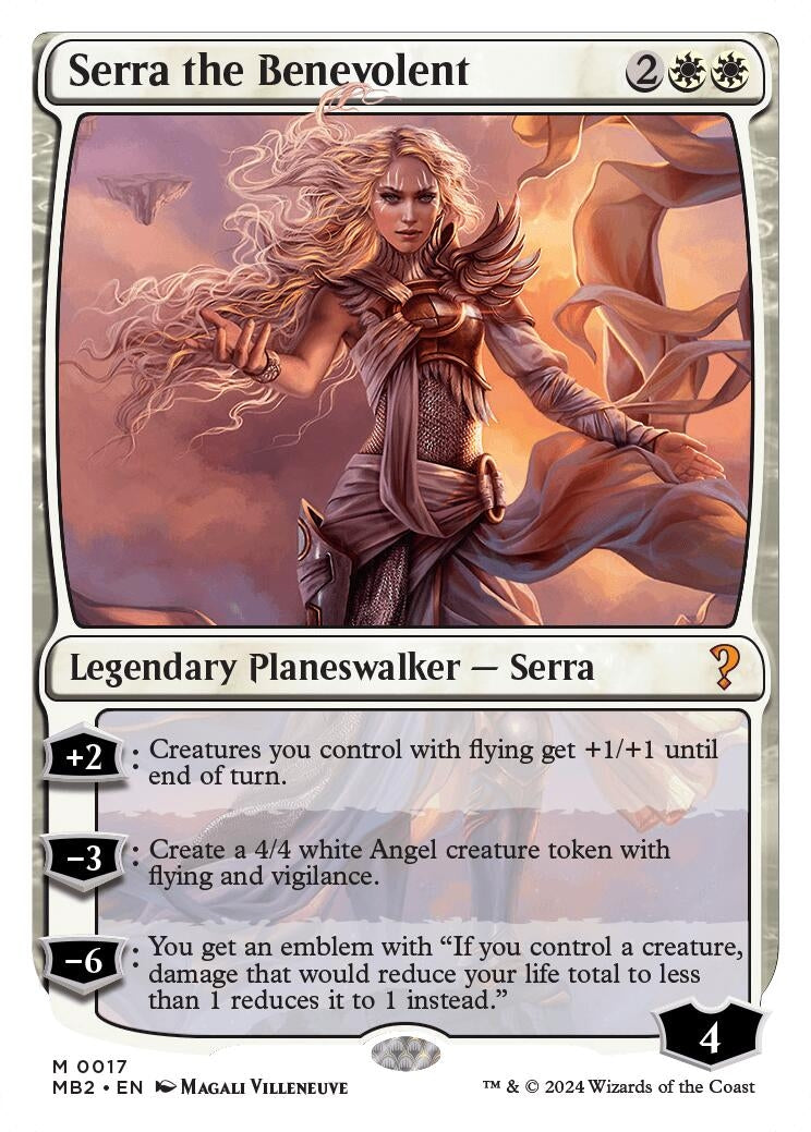 Image for Serra the Benevolent (White Border) (17) - Magic: The Gathering