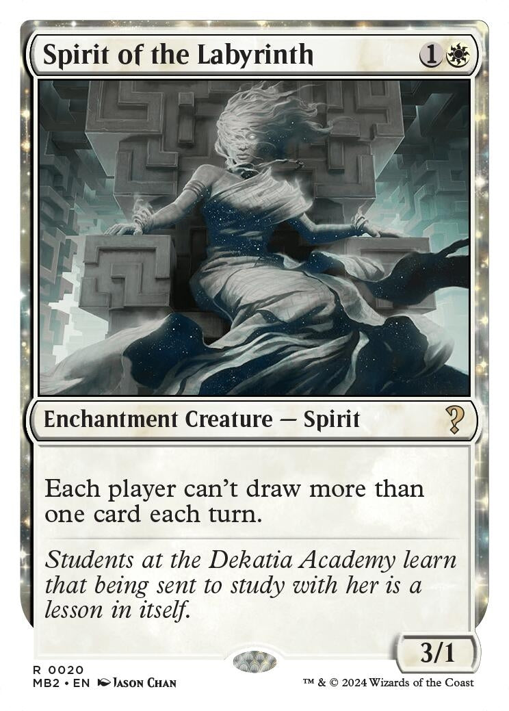 Image for Spirit of the Labyrinth (White Border) (20) - Magic: The Gathering