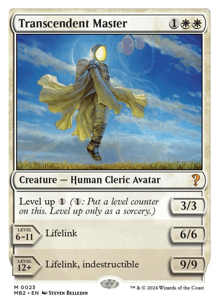 Image for Transcendent Master (White Border) (23) - Magic: The Gathering