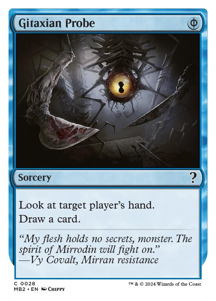 Image for Gitaxian Probe (White Border) (28) - Magic: The Gathering