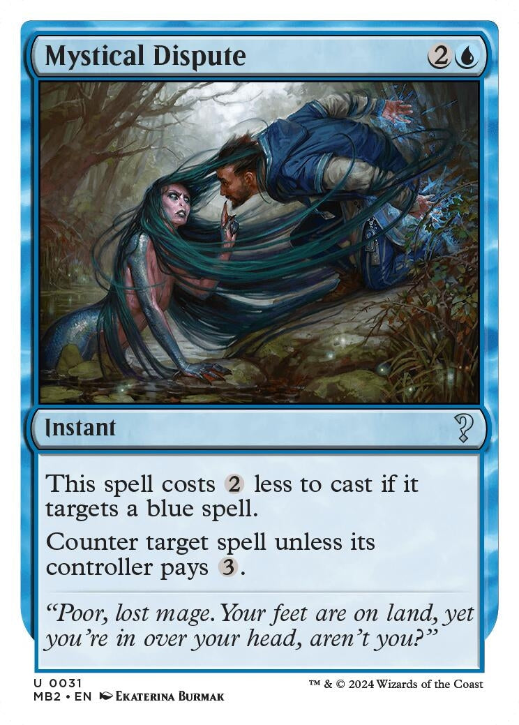 Image for Mystical Dispute (White Border) (31) - Magic: The Gathering