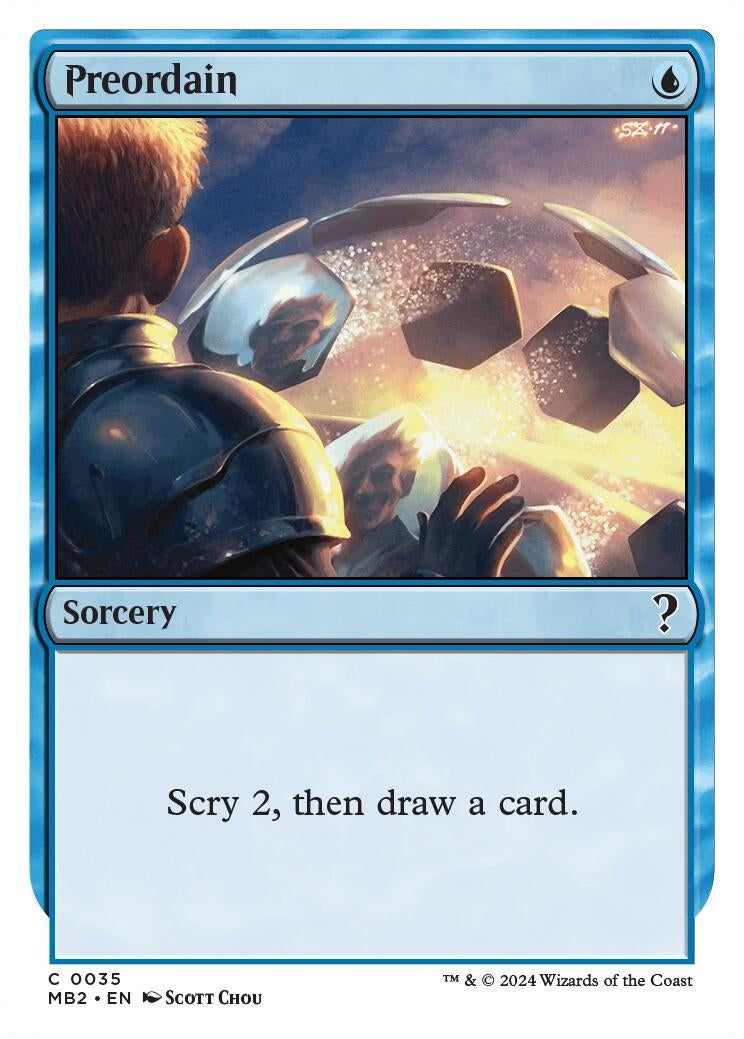Image for Preordain (White Border) (35) - Magic: The Gathering