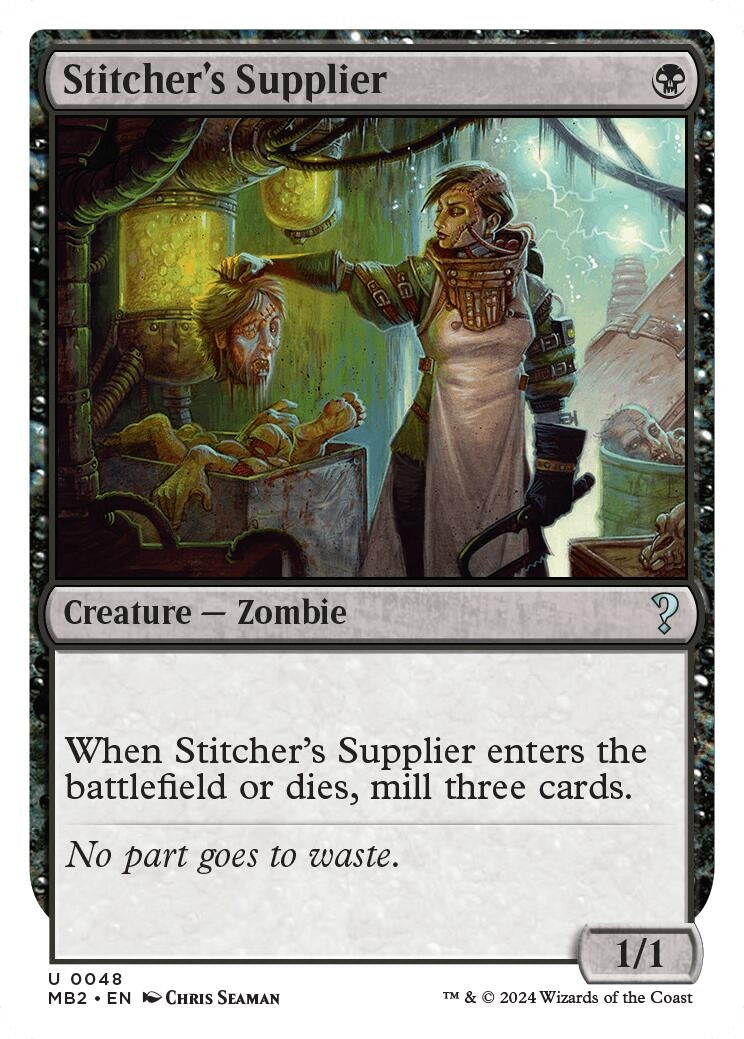 Image for Stitcher's Supplier (White Border) (48) - Magic: The Gathering