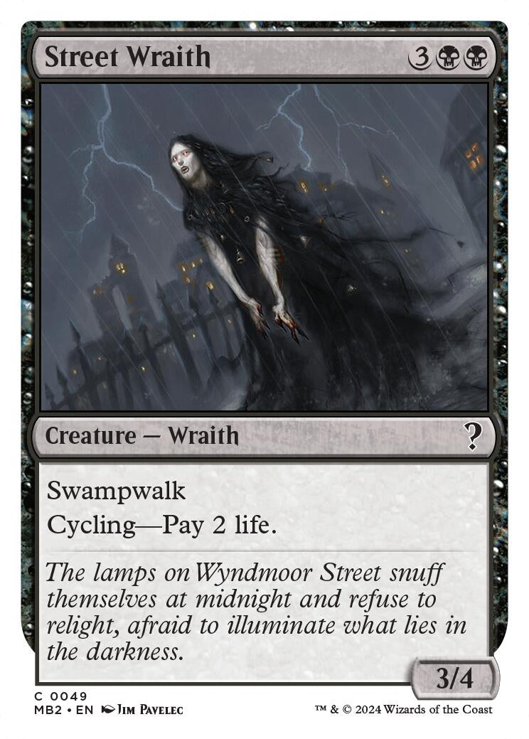 Image for Street Wraith (White Border) (49) - Magic: The Gathering